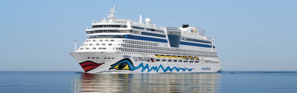 AIDAbella cruist im Namen der AIDA Reederei über die Weltmeere